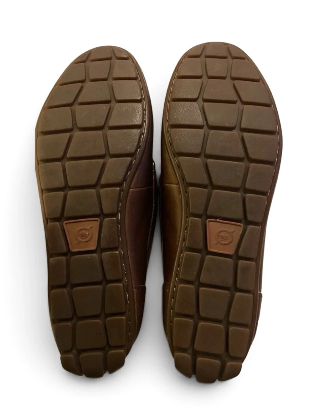 Born Men’s Allan, Brown Leather Slip On Dress Shoes, Size 9 M Loafers